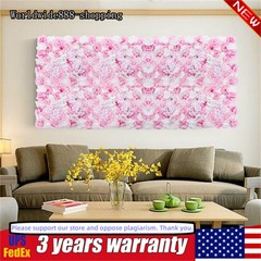 Flower Wall Panel 24″ x 16″ Artificial Roses Dahlias for Wedding & Party