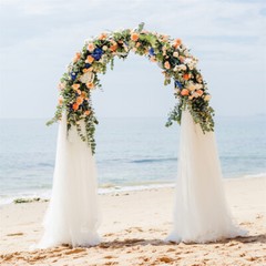 Heavy Duty Arch Backdrop Stand Garden Metal Arbor Frame For Wedding Party Stage