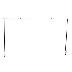3.28ft Tall Over the Table Rod Stand Adjustable Black Metal Table Clamp Stand