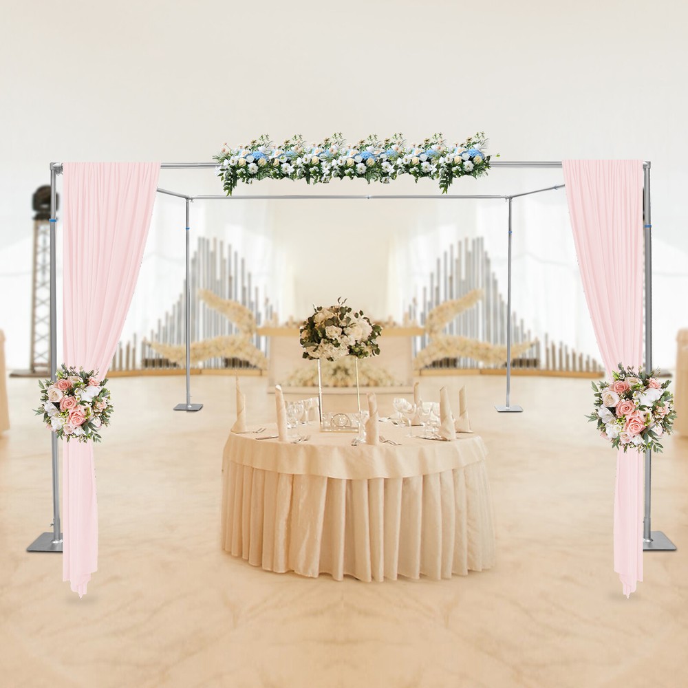 Adjustable 4 Post Hardware Kit, Outdoor Wedding Party Stand, Backdrop Stand US