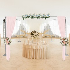 Adjustable 4 Post Hardware Kit, Outdoor Wedding Party Stand, Backdrop Stand US