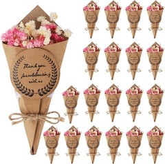 20 Pcs Mini Dried Flower Bouquet Magnet Bulk, Natural Dried Flowers Bundle