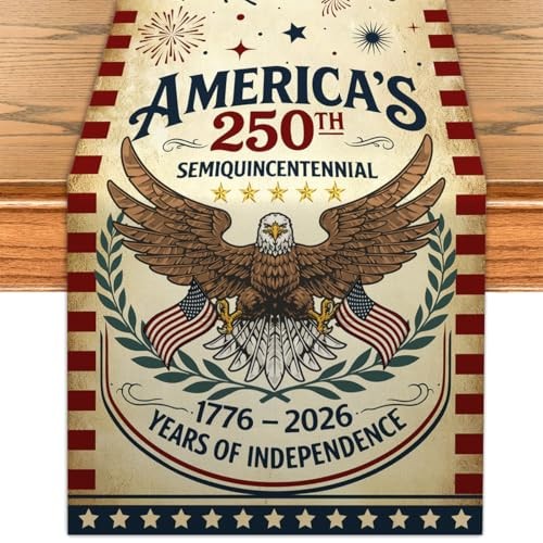 Anniversary USA Table Runner Birthday Kitchen Dining Table 13 x 90 inch