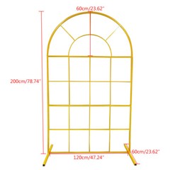 2m Wedding Arch Backdrop Stand Metal Rack Wedding Party Flower Props Decor Frame
