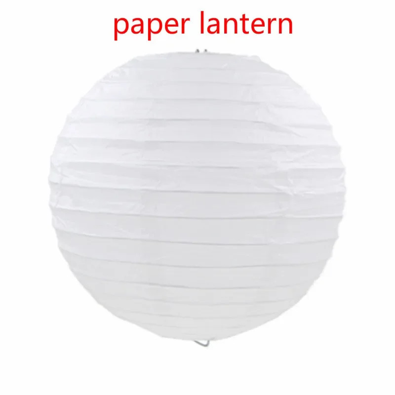 4-6-8-10-12-14-16 Inch Wedding Lanterns Chinese White Lanterns Hanging Colorful