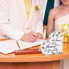 In Loving Memory Wedding Sign Rustic Wooden Wedding Memorial Table Sign We Know