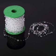 200 Feet Roll Clear Crystal Acrylic Party Garland Centerpiece Bridal Bouquet