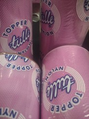 25Yd Vintage Topper Tulle Net Ribbon, Rosebud, Wedding Netting, Orchid Pink