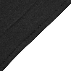 8 ft BLACK Matte Fitted Spandex Round Top Arch Backdrop STAND COVER Party