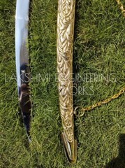 PERSONALISED BRASS NAKSHI SWORD , INDIAN TRADITIONAL SWORD WITH CHANGEABLE HILTS