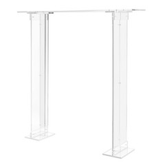 Modern Clear Acrylic Rectangular Flower Stand Wedding Centerpiece for Party