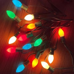 C7 LED Christmas Lights 25Ft Multicolor Christmas String Lights Outdoor with …