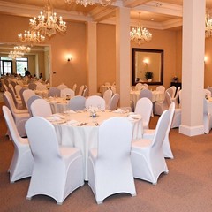 VEVOR 100PCS White Stretch Spandex Folding Chair Covers for Wedding Party Dining