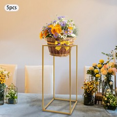 Wedding Flower Stand, Gold Flower Holder, Rectangular Flower Rack