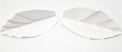 Decor In The Box 15pc Handmade Wedding Paper Flower Set, Fully Assembled (White)