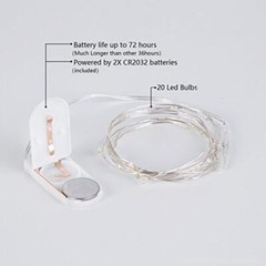 2 pcs 90″ Garlands with 20 LED Fairy Lights Wedding Party Decorations Backdrops