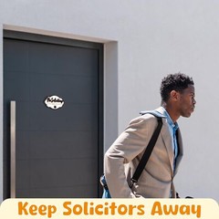 Funny No Soliciting Sign For House Door – 2 Pack Small No Soliciting Sign For…