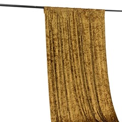 GOLD 5 ft Premium Velvet Backdrop Curtain Party Wedding Event Booth Decorations