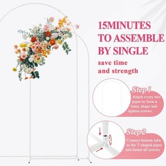 Customizable White Wedding Arch Stands – Ideal for Any Ceremony or Celebration