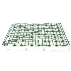 Durable Flower Wall with Milky White Simulated Flowers, Waterproof,