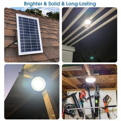 Solar Ceiling Lights-Indoor Outdoor, Daytime & Dimmable 1000LM Solar Shed Lig…