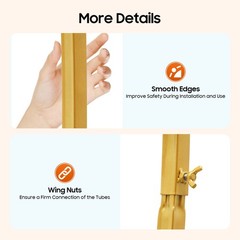 210cm Heart Shaped Gold Metal Balloon Arch Stand Frame Display Kit For Wedding