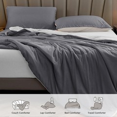 HOMFINE Cooling Comforter Japanese Double-Sided Cold Tech Fabric Co… Fast Ship