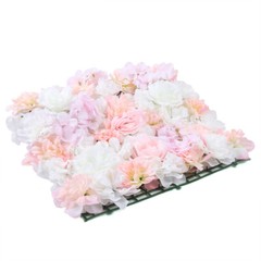 12* Artificial Flower Wall Panel Hydrangea Rose Photo Wall Wedding Home Decor