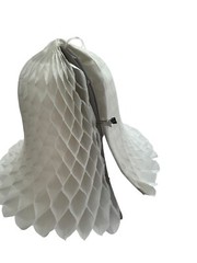 Vintage Wedding Bells Tissue Paper Honeycomb Decorations Set of 3 Bridal Shower