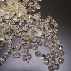 50M 14mm Octagonal Acrylic Crystal Beads Chain Strand Garland Wedding Hanging