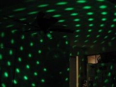 LED Lights Rotating Hanging Disco Ball Party Light VGC