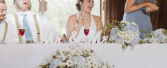 Mr & Mrs Letters Wedding Wooden Sign Party Décor Decoration Table Top Standing