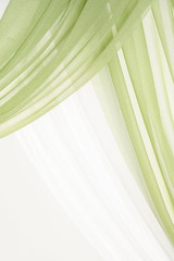 Deluxe Wedding Arch Flowers with Drapes Kit Pack of 4, 2Pcs White Green Mint Lea