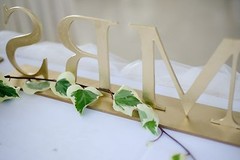 MR & MRS Wedding Crop, 80x11cm, Sweetheart Table, Choose Your Color