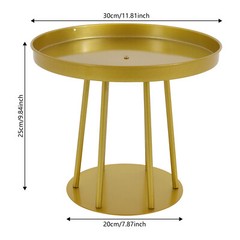 10Pcs Circular Flower Stands 25cm Tall Gold Flower Stand for Wedding Decor