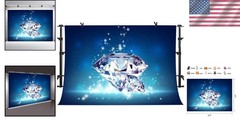 Luxurious 10x7ft Wedding Backdrop with Diamond Gems – No Glitter, Just Glam