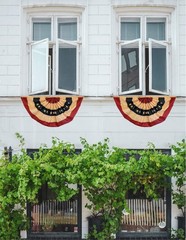 Vintage Bunting USA Flag Banner – For Porches, Homes, Parties, Patriotic Deco…
