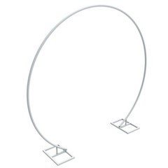 Round Wedding Arch Metal Hoop Garden Arbor for Floral Balloon Garland In/Outdoor