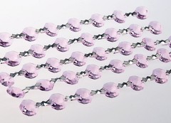 1 Yard Crystal 14mm Octagon Beads Diamond Garland Glass Wedding Chandelier Parts