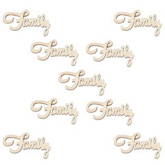 15Pcs Eco Friendly Wooden Wedding Wood Piece Family Decor for Party
