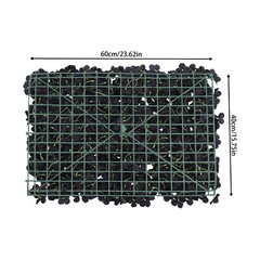 6*Artificial Flower Wall Panel Floral Wall Backdrop Wedding Venue Decor 23*15″
