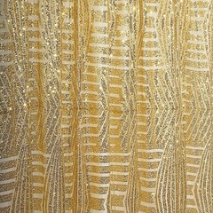 8ft x 8ft GOLD Geometric Sequin Photo Backdrop CURTAIN Drape Panel Party Events