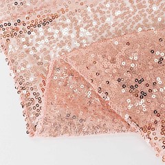 2 BLUSH 8ft x 2ft Sequined Backdrop Curtain with Rod Pockets Wedding Decorations