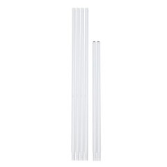 White Wedding Arch Backdrop Stand 1.2 × 0.5 × 2.2 m Balloon Frame Kit