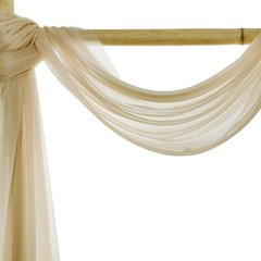 30ft Long Chiffon Wedding Arch Draping Fabric Curtain Panel Event Photo Backdrop