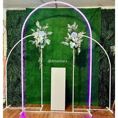 Gold Wedding Arch Decoration Backdrop 3-Piece