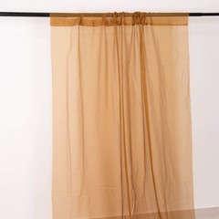 5ft x 32ft GOLD Premium Chiffon Sheer Backdrop CURTAIN PANEL Drape Party Events