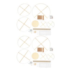 2 PCS 5-Tier Wedding Flower Stand, Gold Iron Acrylic Display Rack, Party Decor