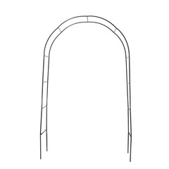 240x140cm Dark Green Garden Arch Metal Wedding Trellis Plant Support