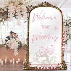 Welcome to Our Wedding Signs Wedding Welcome Mirror Decals Wedding Welcome Si…